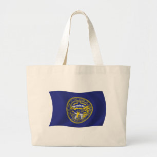 Nebraska Flag Tote Bag