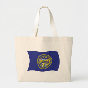 Nebraska Flag Tote Bag