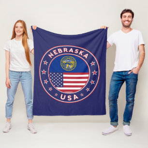 Nebraska Fleece Blanket