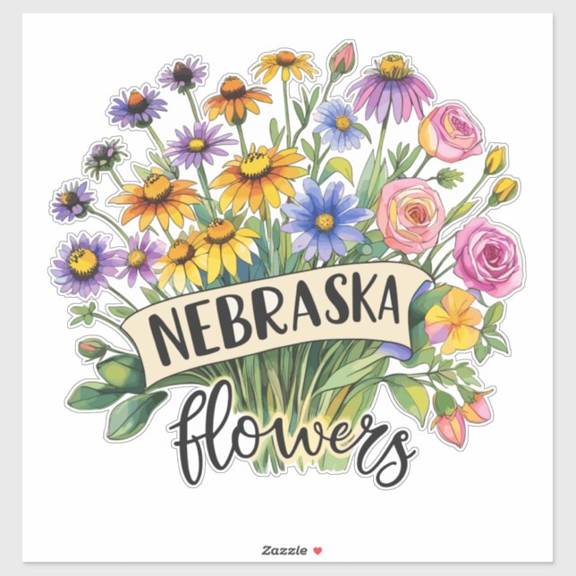Nebraska Flowers - Nebraska Wild Flowers Bloom (Sheet)