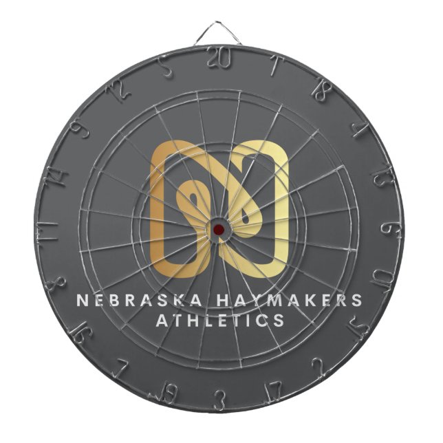Nebraska Haymakers Dart Board (Front)