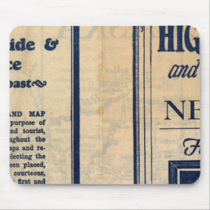 Nebraska Highway Map Mouse Mat