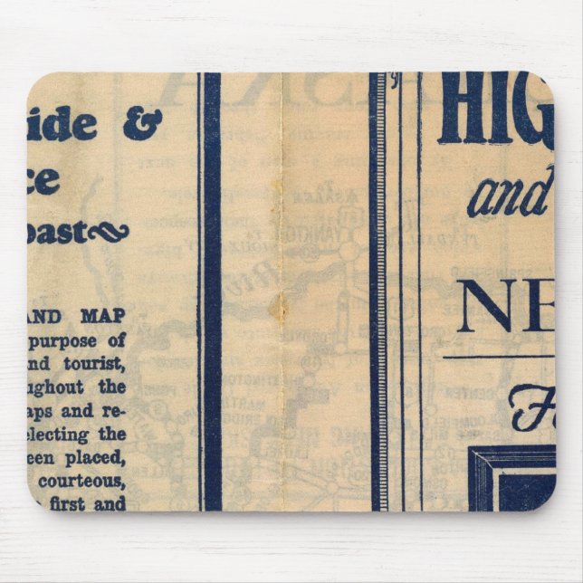 Nebraska Highway Map Mouse Mat (Front)