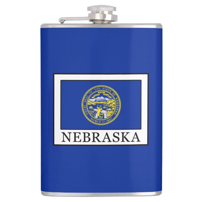 Nebraska Hip Flask (Front)
