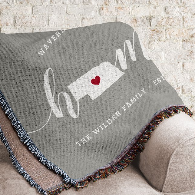 Nebraska Home State Personalised Throw Blanket (Creator Uploaded)