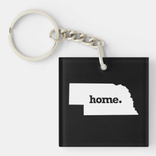 NEBRASKA HOME STATE -.png Key Ring