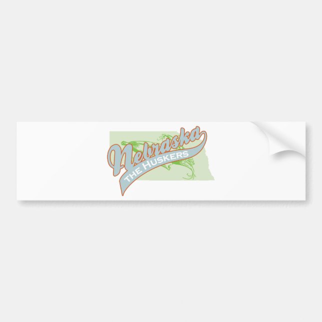 NEBRASKA HUSKERS BUMPER STICKER (Front)