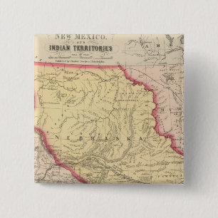 Nebraska, Kansas, New Mexico 15 Cm Square Badge