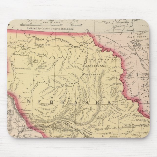 Nebraska, Kansas, New Mexico Mouse Mat (Front)