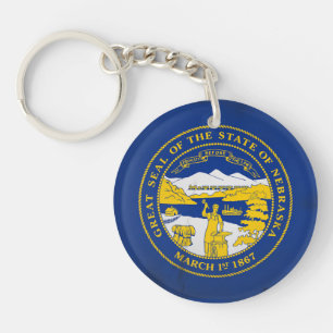 Nebraska Key Ring