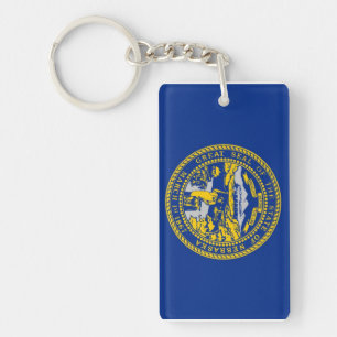 Nebraska Key Ring