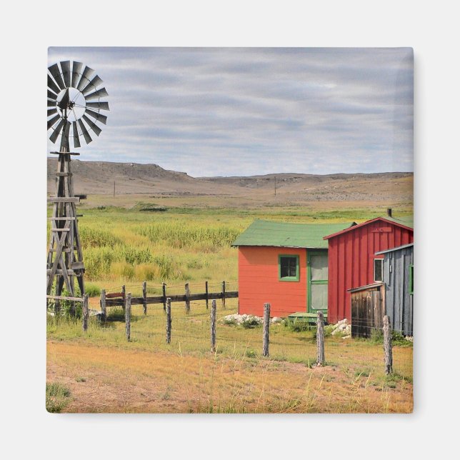 Nebraska landscape photograph magnet (Front)