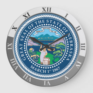 Nebraska Large Clock