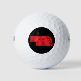NEBRASKA MAP GOLF BALLS