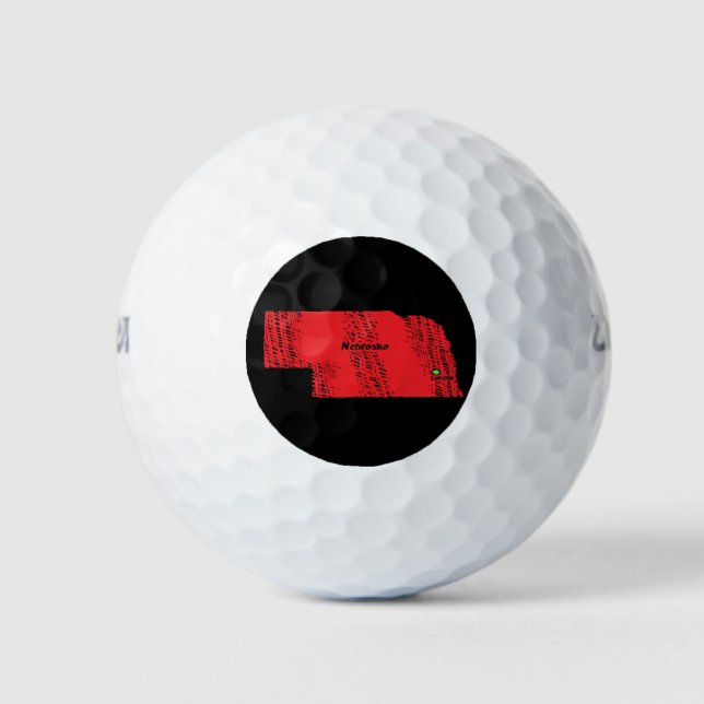 NEBRASKA MAP GOLF BALLS (Front)