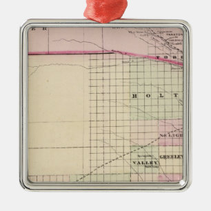 Nebraska Metal Tree Decoration