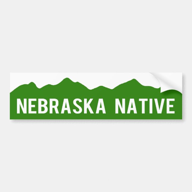 Nebraska Native - Colorado Mountains Sticker (Front)