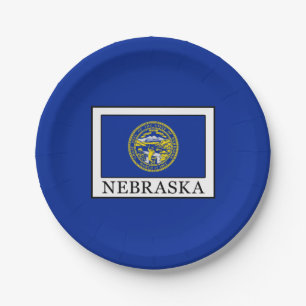 Nebraska Paper Plate