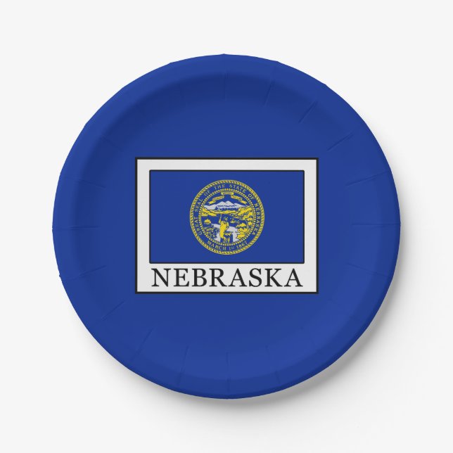 Nebraska Paper Plate (Front)