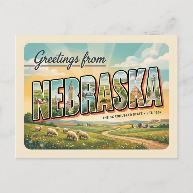 Nebraska Postcard (Front)