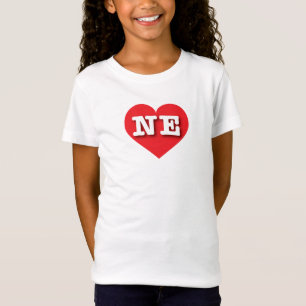 Nebraska Red Heart - I love NE T-Shirt