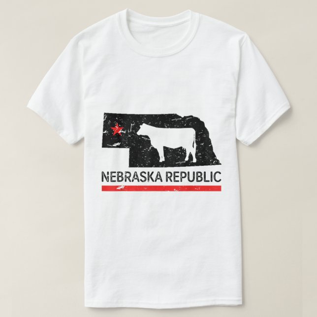 Nebraska Republic  T-Shirt (Design Front)