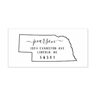 Nebraska Return Address Stamp Self-Inking