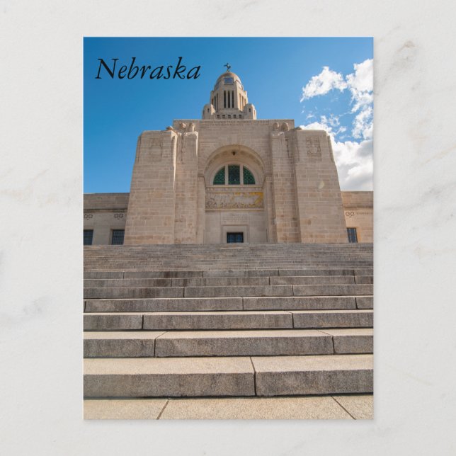 Nebraska State Capitol Postcard (Front)