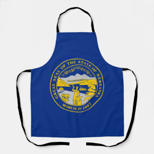 Nebraska State Flag Apron