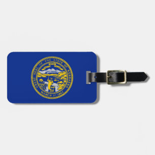 Nebraska State Flag Design Luggage Tag