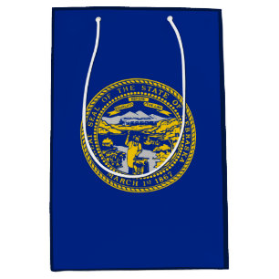 Nebraska State Flag Design Medium Gift Bag