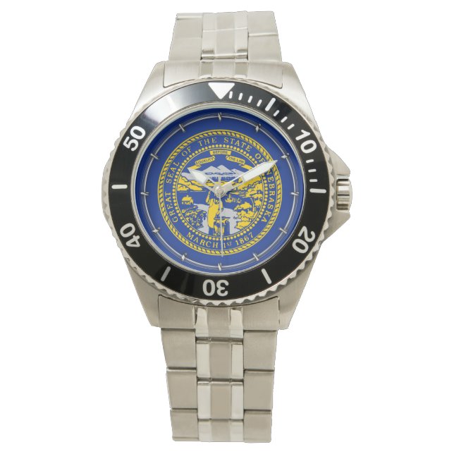 Nebraska State Flag Design Watch (Front)