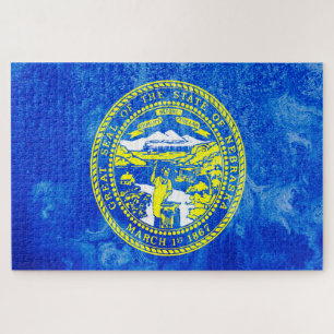 Nebraska State Flag Jigsaw Puzzle