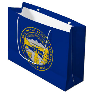 Nebraska State Flag Large Gift Bag