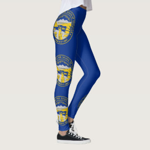 Nebraska State Flag Leggings
