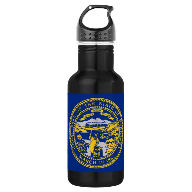 Nebraska State Flag Liberty Bottle (Front)