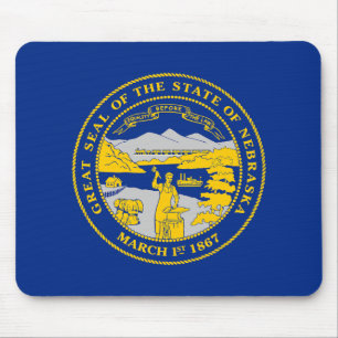 Nebraska State Flag Mouse Mat