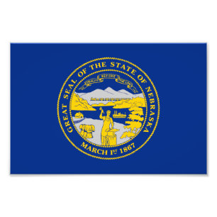 Nebraska State Flag Photo Print