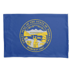 Nebraska State Flag Pillowcase