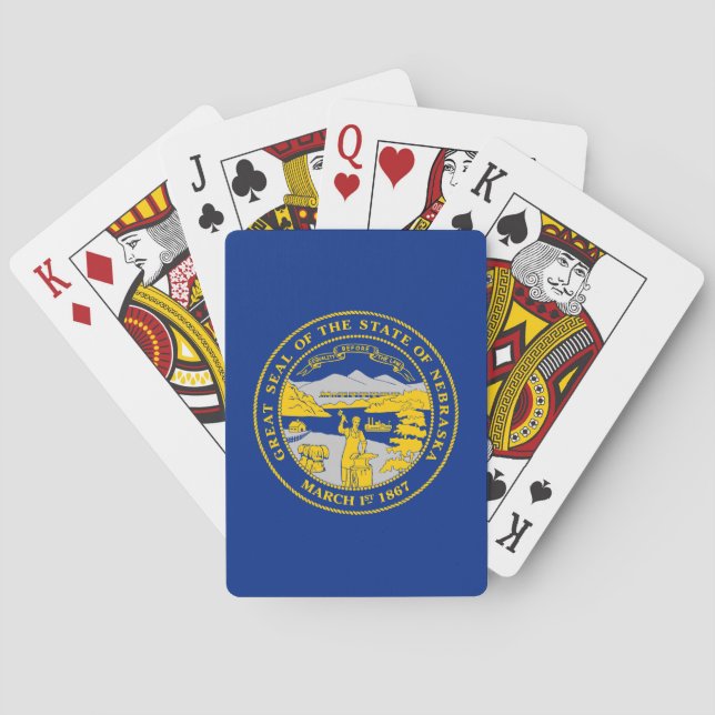 Nebraska State Flag Playing Cards (Back)