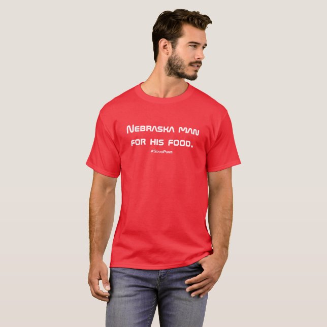 Nebraska State Puns Shirt (Front Full)