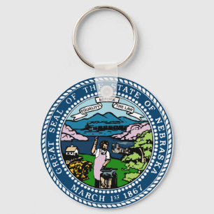 Nebraska State Seal Keychain