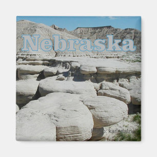Nebraska State Travel Souvenir Fridge Magnet