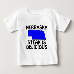 Nebraska - Steak Is Delicioius Baby T-Shirt