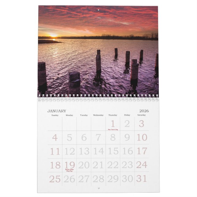 Nebraska Sunsets 2013 Calendar (Jan 2026)
