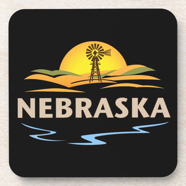 Nebraska United States of America Coaster (Front)