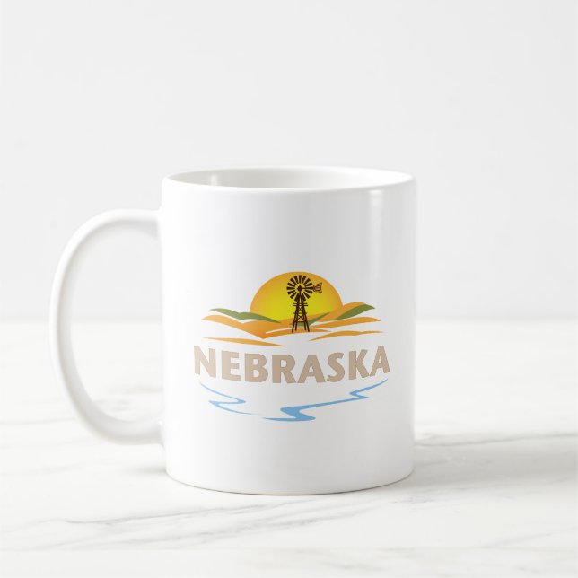 Nebraska United States of America Coffee Mug (Left)