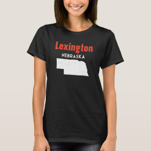 Nebraska Usa State America Travel Nebraskan Lexing T-Shirt