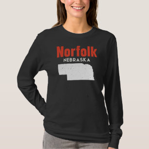Nebraska Usa State America Travel Nebraskan Norfol T-Shirt