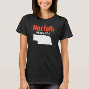 Nebraska Usa State America Travel Nebraskan Norfol T-Shirt